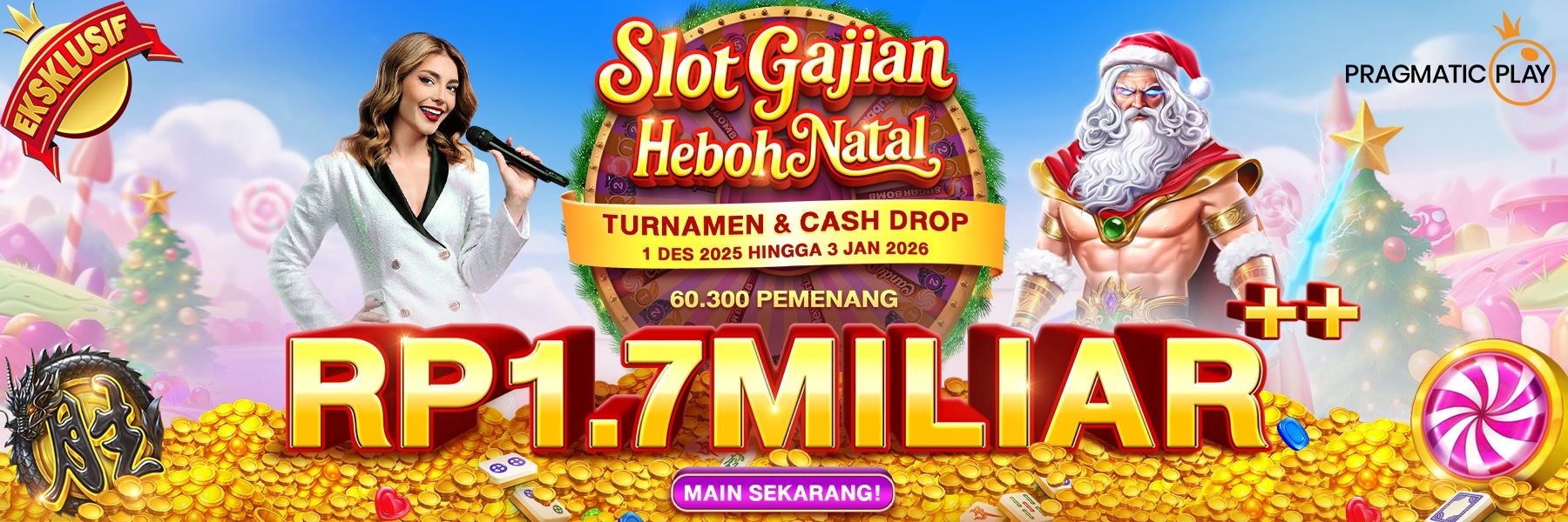 Gajian Heboh Natal & Live Casino Cash Drop: Sit N Win Money Time